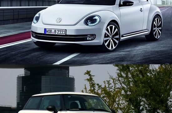 大眾新甲殼蟲vsMINI 市場相同表現(xiàn)各異