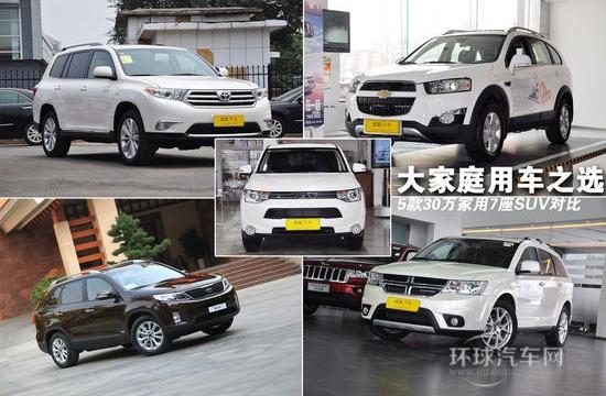 大家庭用車之選 五款30萬家用7座SUV對比