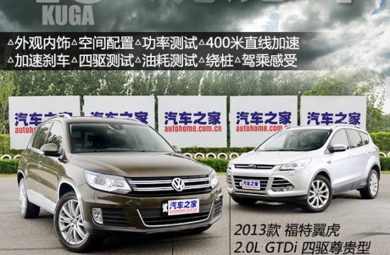 觀虎斗 上海大眾途觀對比長安福特翼虎