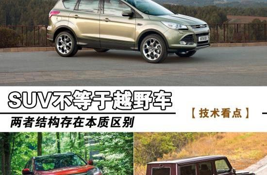 途觀/翼虎/牧馬人 SUV和越野車差別在哪
