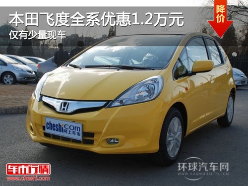 本田飛度全系優(yōu)惠1.2萬元 僅有少量現(xiàn)車