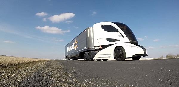 沃爾瑪碳纖維概念卡車 意在顛覆物流傳統