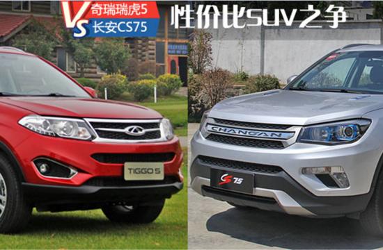 性價(jià)比SUV之爭(zhēng) 長(zhǎng)安CS75對(duì)比奇瑞瑞虎5